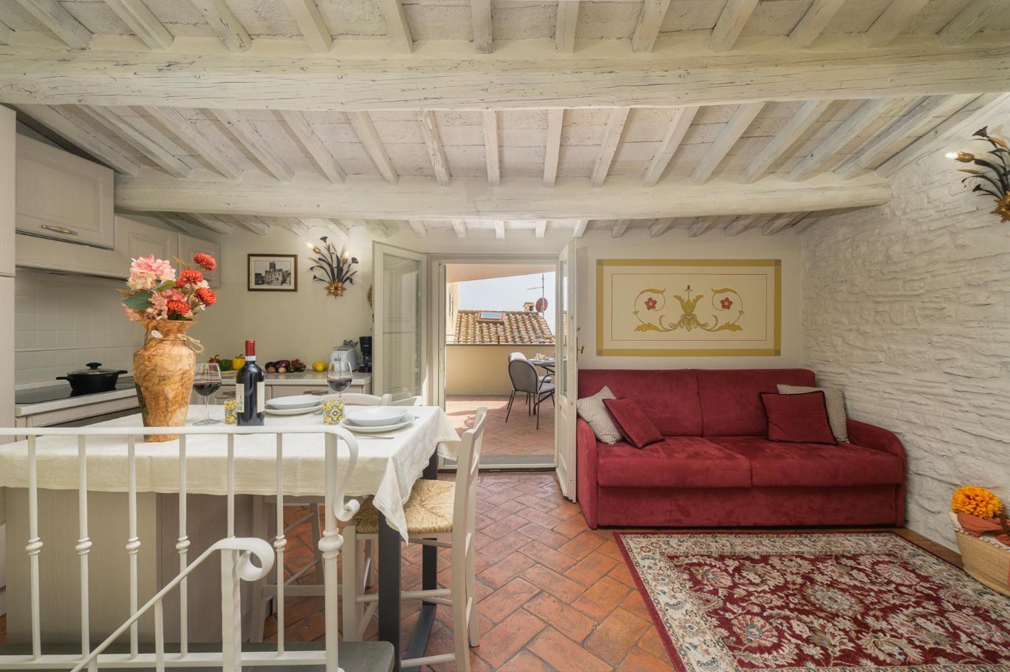 Appartement Terrazza Silena, Centro Storico Con Vista Cortona! Extérieur photo
